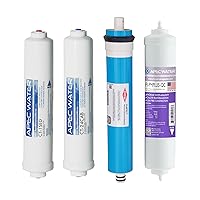 APEC Water Systems FILTER-MAXCTOP-PH US MADE 90 GPD Complete Replacement Filter Set for ULTIMATE Series Countertop Alkaline Reverse Osmosis Water Filter System