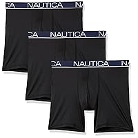 Nautica Men's Stretch Light Weight Mesh 3 Pack Boxer Brief