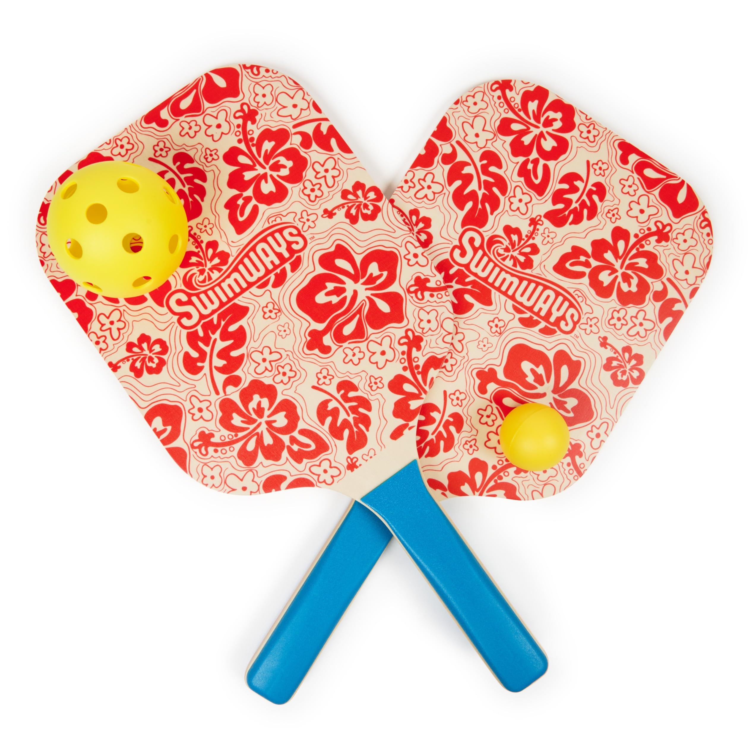 Swimways Hydro Paddle & Pickleball Set, Pickleball Paddles and Balls for Pool, Lake and Beach Games, Outdoor Toys