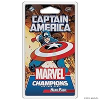 Marvel Champions The Card Game Captain America HERO PACK - Superhero Strategy Game, Cooperative Game for Kids and Adults, Ages 14+, 1-4 Players, 45-90 Minute Playtime, Made by Fantasy Flight Games