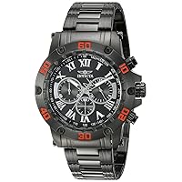 Invicta Men's Specialty Chrono Black Ion Plated SS and Dial Watch