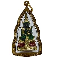 Thai Jewelry Amulet Necklace Religions Spirituality Buddhism Amultes Mini Emerald Buddha Statue Pendant