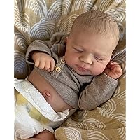 TERABITHIA Lifelike Reborn Sleeping Baby Dolls - 19Inches Vinyl Full Body Anatomically Correct Real Life Newborn Baby Girl Dolls That Look Realistic