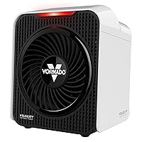 Vornado Velocity 1 Personal Space Heater with 2 Heat Settings and Advanced Safety Features, Small, White