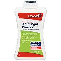 Leader Athlete's Foot AF Powder, Moisture Absorbing, Talc-Free, 2.5 oz, Compare to Zeasorb, Pack of 1