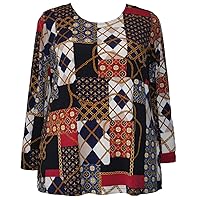 Women's Plus Size Long Sleeve Round Neck Pullover Top