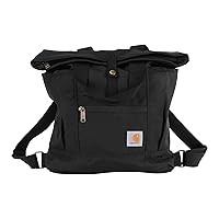 Carhartt, Durable Bag with Adjustable Straps and Laptop Sleeve, Convertible Backpack Tote (Black), One Size