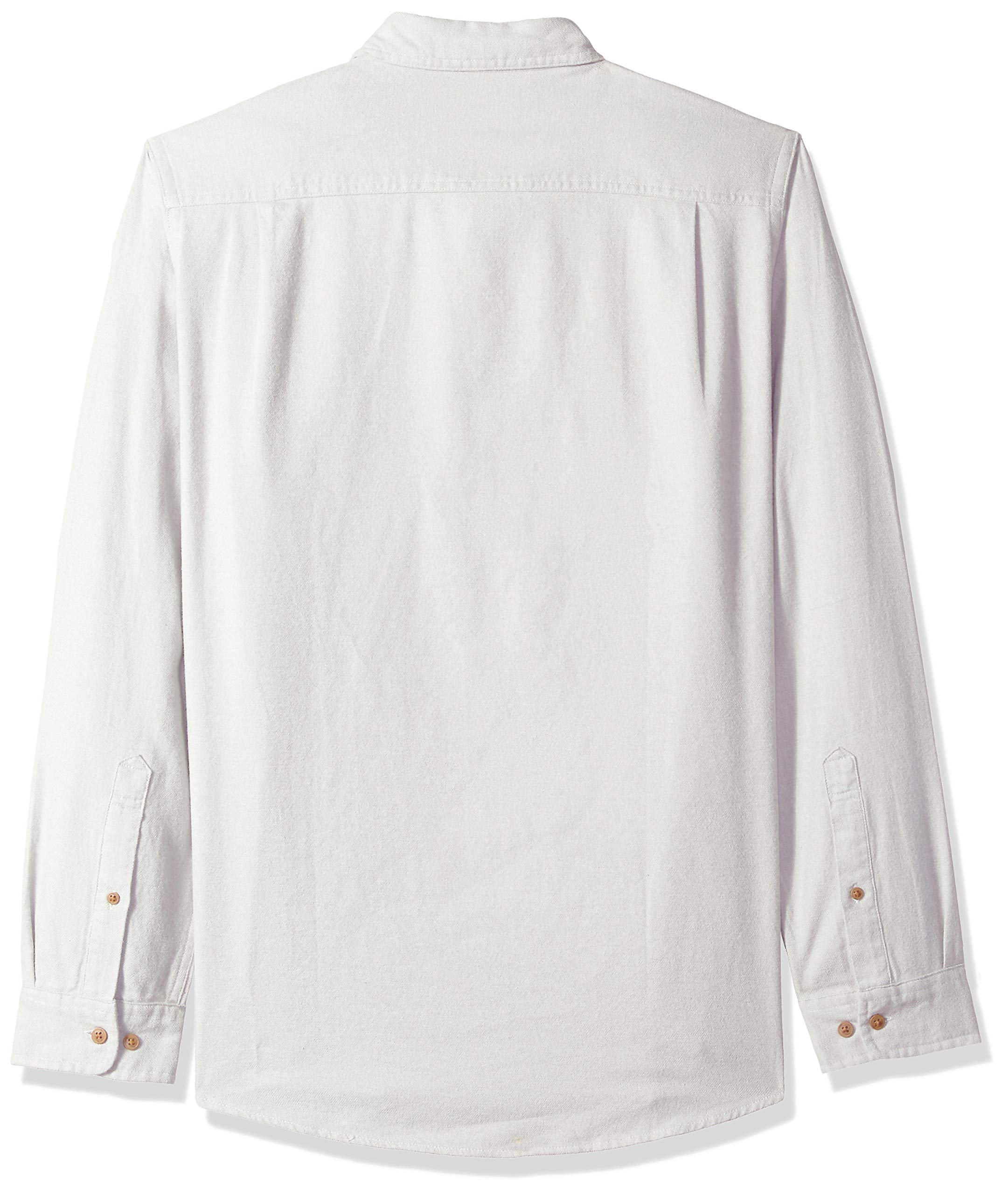 Amazon Essentials Men's Slim-Fit Long-Sleeve Two-Pocket Flannel Shirt