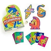 Mudpuppy Pizzasaurus – Dinosaur and Pizza Topping Themed Matching Game with Hand Eye Coordination Skill Building for Children Ages 4 and Up, 2-4 Players