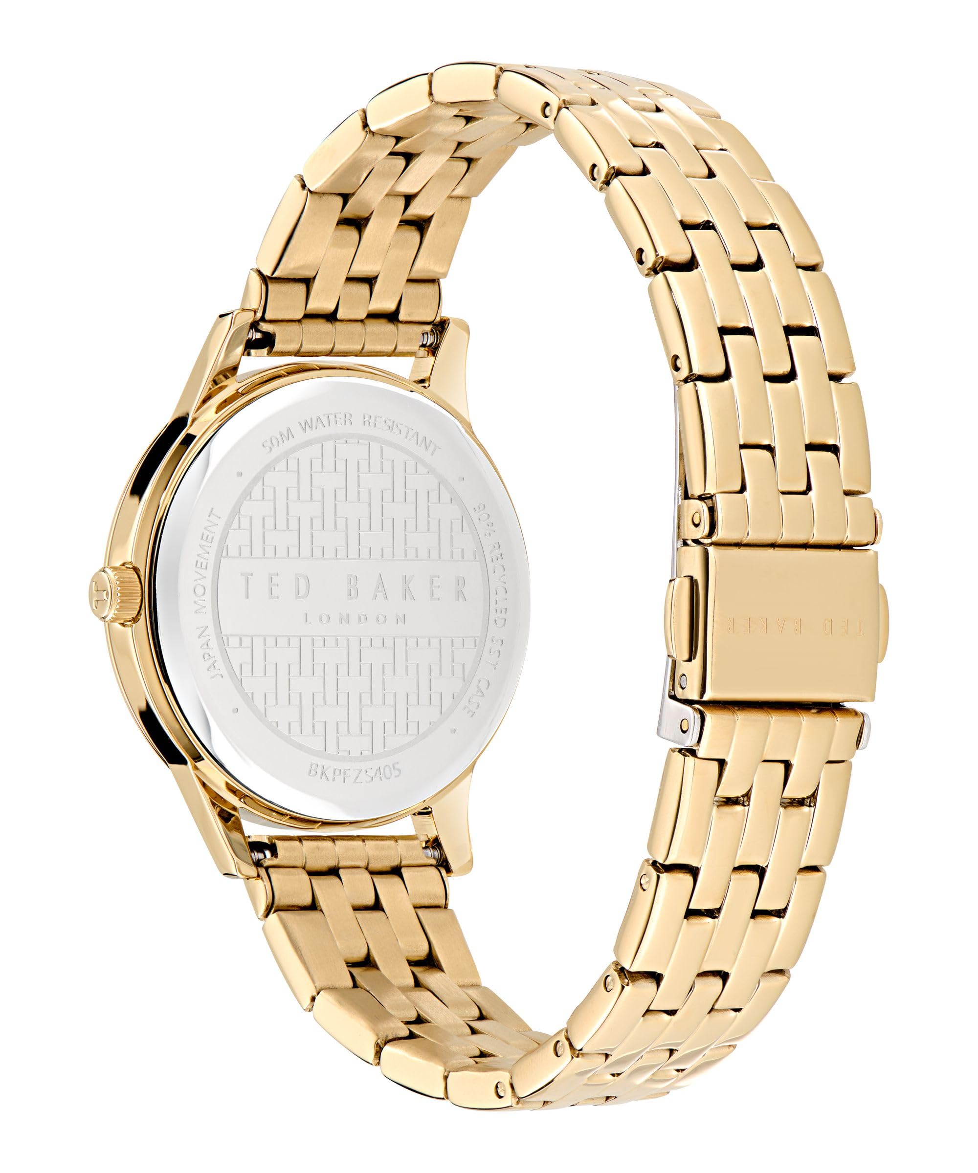Ted Baker Fitzrovia Constellation Ladies Yellow Gold Stainless Steel Bracelet Watch (Model: BKPFZS4059I)