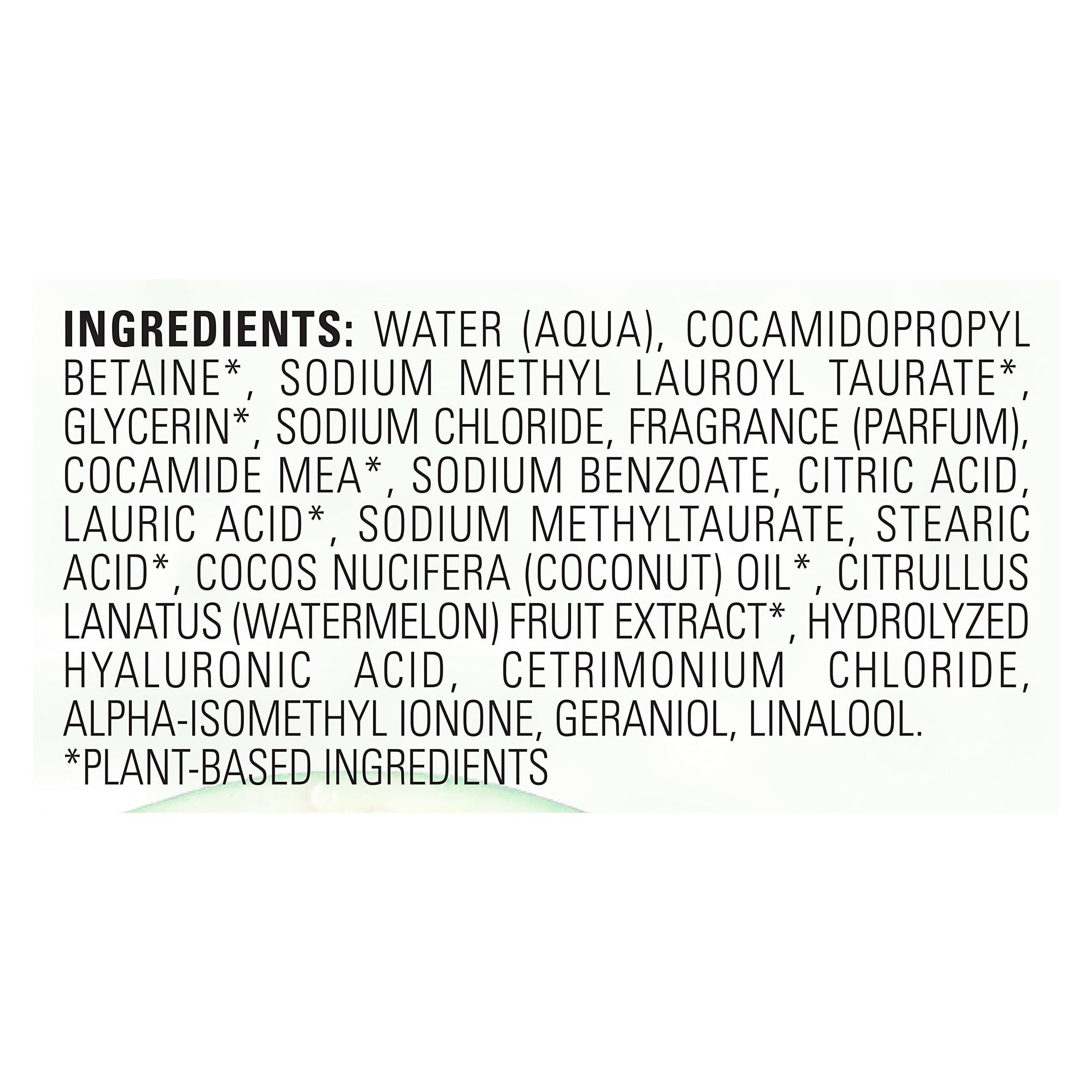 Love Beauty And Planet Plant-Based Body Wash Hydrate and Restore Skin Watermelon and Hyaluronic Acid Made with Plant-Based Cleansers and Skin Care Ingredients 32.3 fl oz