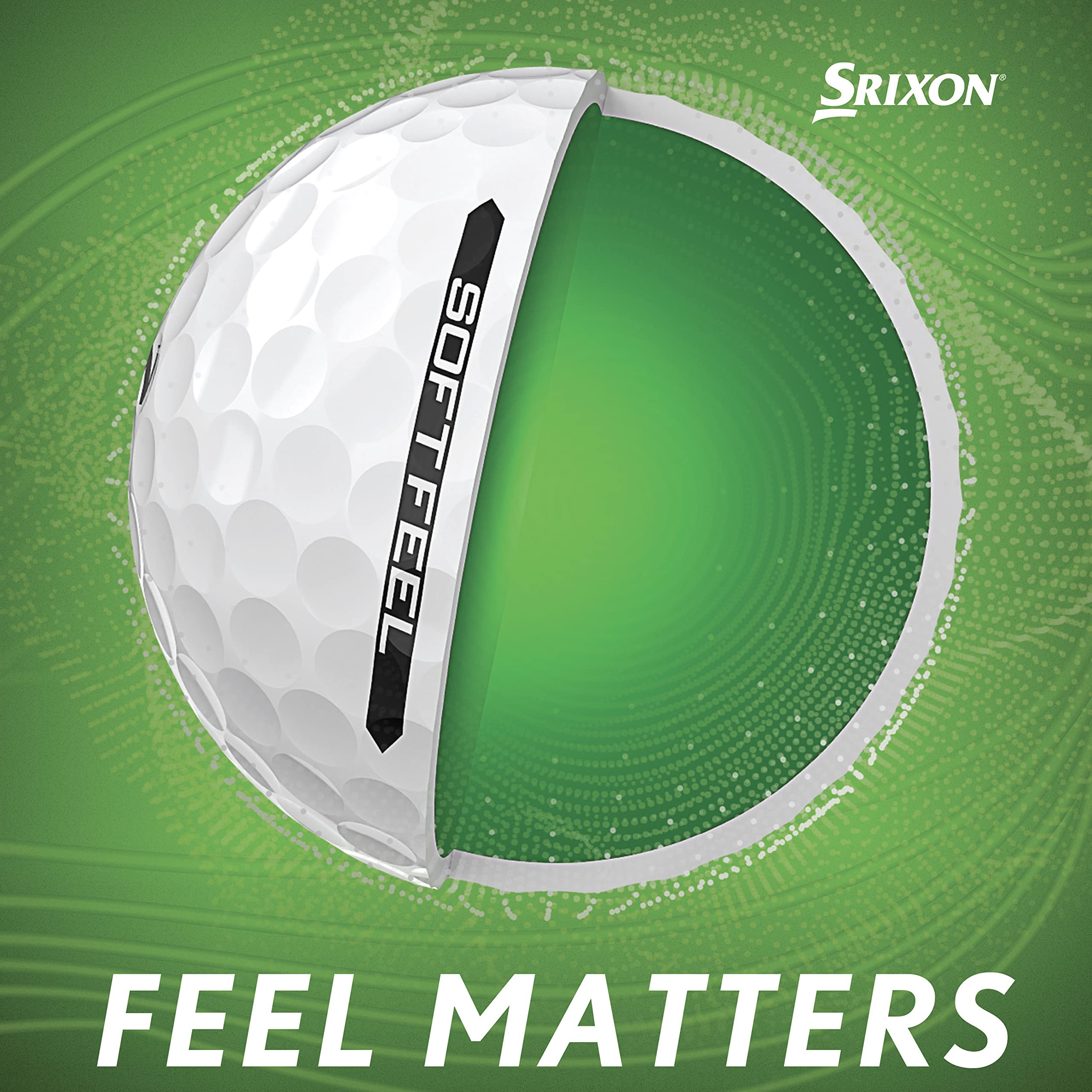 Srixon Soft Feel 13 Brite Green Golf Balls 1 Dozen - 2023