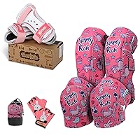 Simply Kids Protective Gears Cambo Set I Knee Pads, Elbow Pads, Bike Gloves and Wrist Guards for Child Boy Girl Toddler I One Set for All Sports Roller-Skating Balance Bike Skateboard
