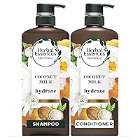 Herbal Essences, Shampoo and Conditioner Kit with Natural Source Ingredients, Color Safe, Bio Renew Coconut Milk, 20.2 fl oz, Kit