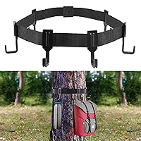 ANTEQI Treestand Strap Hangers with Heavy Duty Hooks,Tree Stand Strap Gear Hanger for Hunting Gears Bow,Outdoor Tree Stand Bow Gear Hanger for Camping Hiking