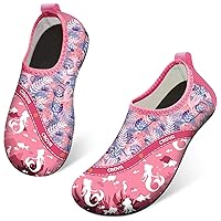 CROVA Kids Water Shoes Quick Dry Aqua Socks Non-Slip Barefoot Sports Shoes for Boys Girls Toddler