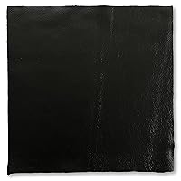 Natural Grain Cow Leathers: 12'' x 12'' Pre-Cut Leather Pieces (Black, 5 Pieces)