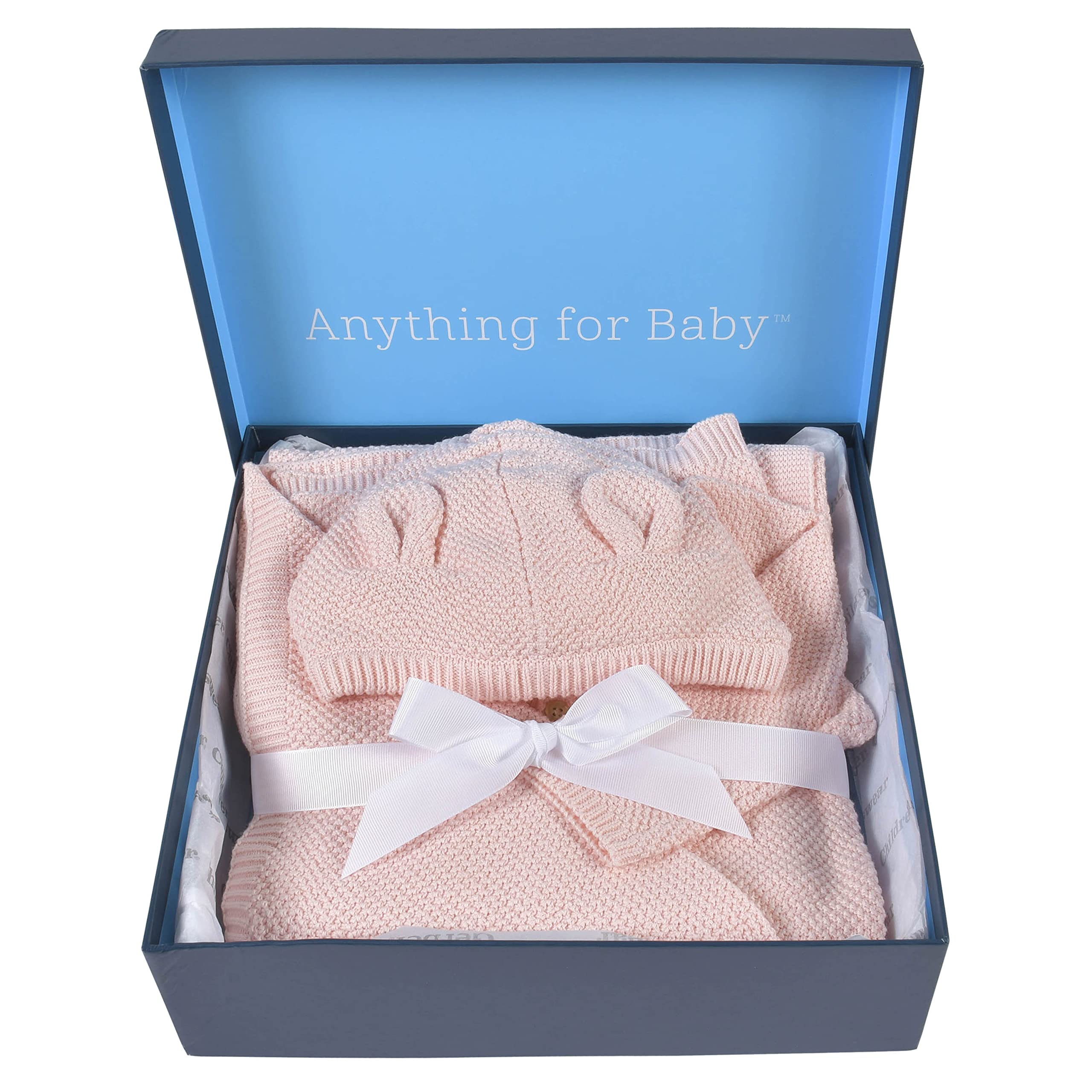 Gerber Unisex Baby 3-Piece Knit Clothing Gift Set Pink Newborn