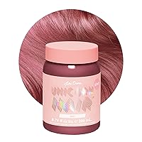 Lime Crime Pastel Colored Unicorn Hair Tint, Sext (Dusty Rose) - Damage-Free Semi-Permanent Hair Color Conditions & Moisturizes - Temporary Hair Dye Kit Has Sugary Citrus Vanilla Scent - Vegan