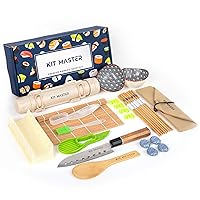 At home Sushi Making Kit for Beginners and Pros – All in One Set – Easy to Use - Promotes Healthy Eating and Perfect Gifts for People Who Love to Cook.