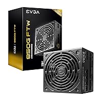 EVGA Supernova 850G FTW ATX3.0 & PCIE 5, 80 Plus Gold Certified 850W, 12VHPWR, Fully Modular, ECO Mode with FDB Fan, 100% Japanese Capacitors, Compact 150mm Size, Power Supply 535-5G-0850-K1