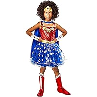 Rubie's Girl's DC Wonder Woman Tutu Dress with Cape and Tiara