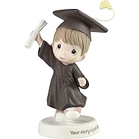 Precious Moments Graduate Figurine | Your Story is Just Beginning Bisque Porcelain Figurine | Graduation Gift | Home Decor & Gifts