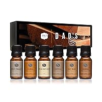 Fragrance Oil Dad's Set | Bay Rum, Sweet Tobacco, Bacon, Coffee, Clove, Fresh Cut Wood Candle Scents for Candle Making, Freshie Scents, Soap Making Supplies, Diffuser Oil Scents