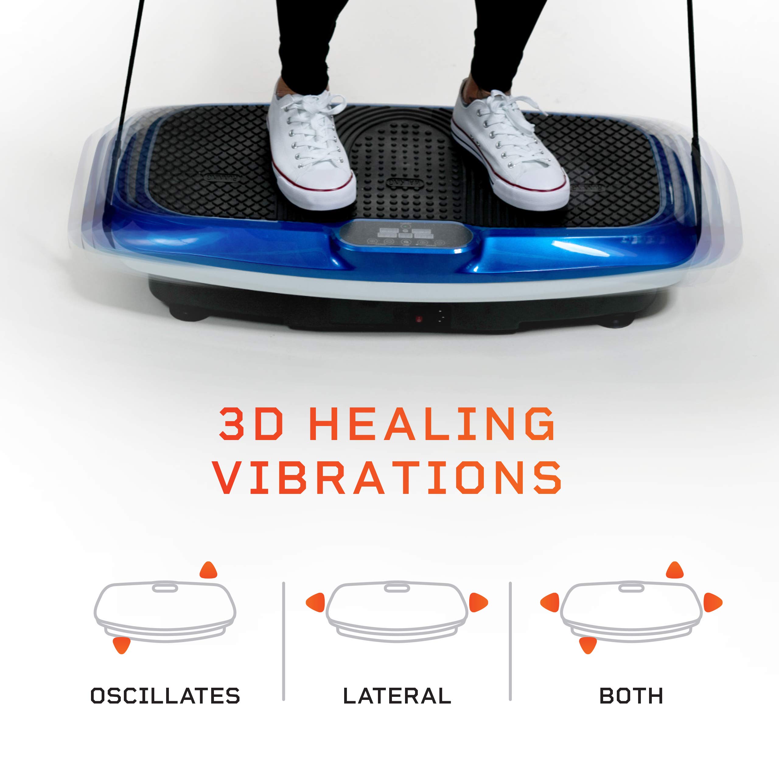 LifePro Hovert 3D Vibration Plate Machine - Dual Motor Oscillation, Lateral + 3D Motion Viberation Platform Machine - Full Whole Body Vibrarating Machine for Home Exercise & Fitness