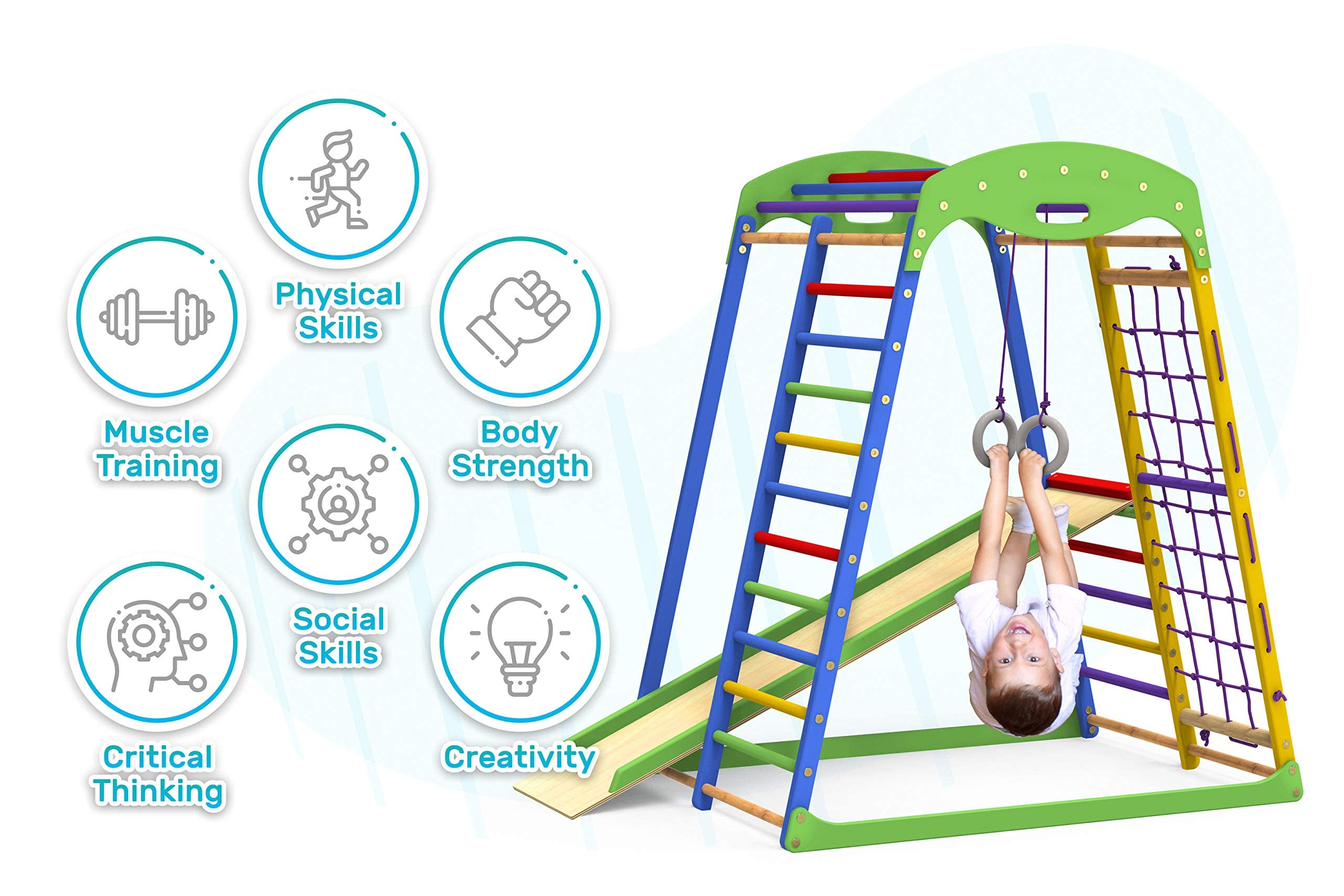 Baby Climbing Play Set Slide Activity Center Gym Playset Indoor Infant Toddler 