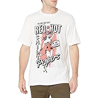 Red Hot Chili Peppers Unisex-Adult Standard Official Devil Girl White T-Shirt