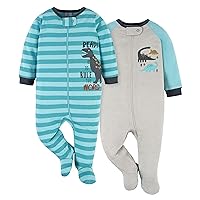 Gerber Baby-Boys 2-Pack Footed Pajamas
