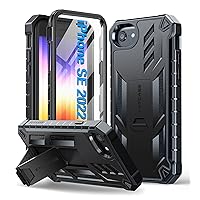 FNTCASE for iPhone SE 2022-2020 Case: iPhone 8/7/6S/6 Phone Case Drop Protection Rugged Belt-Clip & Kickstand Military Grade Textured Shockproof Durable Cover for iPhone SE 3rd & 2nd Gen
