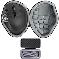 Hard Case for Logitech MX Ergo Mouse + Mechanical Mini Keyboard