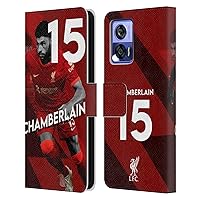 Head Case Designs Officially Licensed Liverpool Football Club Alex Oxlade - Chamberlain 2021/22 First Team Leather Book Wallet Case Cover Compatible with Motorola Edge 30 Neo 5G
