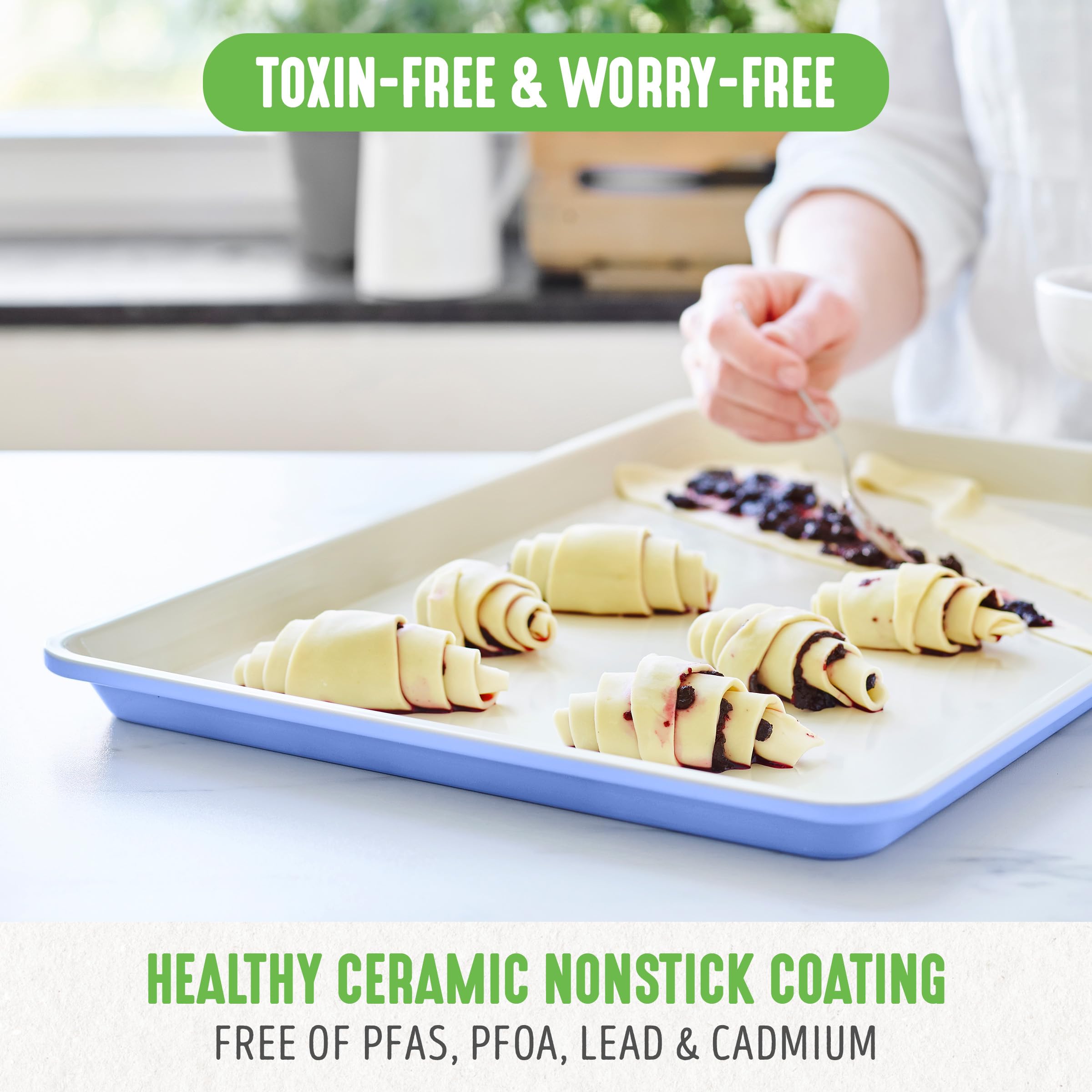 GreenLife Bakeware Healthy Ceramic Nonstick 18.5