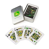 John Deere Playing Cards and Collector's Tin - Collectible Deck of Cards for Family Games - Decks of Cards for Display or Family Game Night - John Deere Gifts and Collectibles - Ages 6 Years and Up