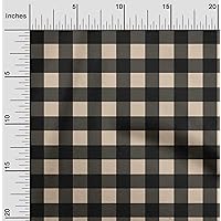 Cotton Flex Fabric Gingham Check Print Fabric BTY 40 Inch Wide