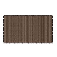 VICLLAX Shade Fabric Sun Shade Cloth Privacy Screen with Grommets for Patio Garden Pergola Cover Canopy 20x36 FT, Mocha