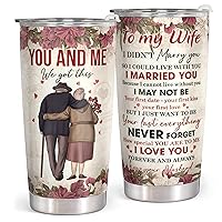 Gifts for Wife from Husband - Wife Gifts - Wedding Anniversary for Wife, Wife Birthday Gift Ideas, Mothers Day Gifts for Her - Gift for Wife Romantic, I Love You Gifts for Her Wife - 20 Oz Tumbler