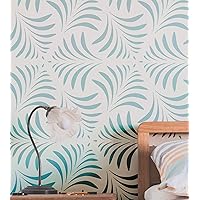 2 Pack, Milas Leaves, Large Wall Stencil, Modern Wall Stencils for Painting, Stencils For Walls, Flower Leaf Stencils, Wall Stencil Pattern