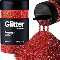 Red Holographic Glitter, Glitter, Ultra Fine Glitter, 210G/7.40OZ Craft Glitter, Resin Glitter Powder, 1/128