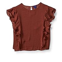 AEROPOSTALE Womens Ruffled Crop Pullover Blouse