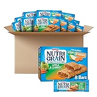 Nutri-Grain Soft Baked Breakfast Bars, Made with Whole Grains, Kids Snacks, Apple and Carrot (12 Boxes, 96 Bars)