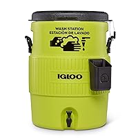 Igloo Hardsided Commerical Acid Green 10-Gallon Seat Top Wash Station