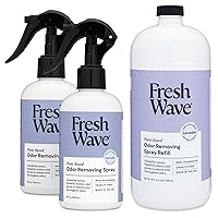 Fresh Wave Lavender Odor Removing Spray Bundle: (2) 8 fl. oz. Lavender Sprays + (1) 32 fl. oz. Lavender Spray Refill