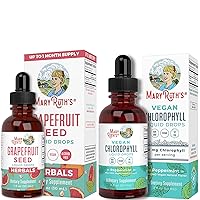 Grapefruit Seed Oil Drops & Chlorophyll Liquid Drops Bundle by MaryRuth's | Herbal Supplement | Immune Support | Energy Boost | Skin Care Supplement | Natural Deodorant | Vegan | Non-GMO | Gluten Free