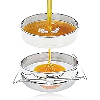 Honey Filter, 2 Piece - Honey Extractor Equipment, Honey Bucket Strainer Honey Extractor Stainless Steel Sieve