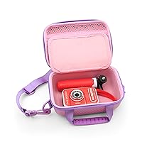 CASEMATIX Toy Camera Case Compatible with VTech Kidizoom Creator Cam Video Camera and Accessories, Includes Pink Case Only