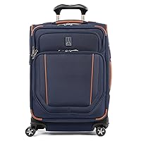 Travelpro Crew Versapack Softside Expandable 8 Spinner Wheel Carry on Luggage, USB Port, Men and Women, Patriot Blue, Carry on 21-Inch